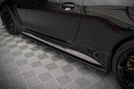 Maxton Parts - Seitenschweller Ansatz (Paar) V.2 passend für BMW M4 G82 / G82 FL schwarz Hochglanz