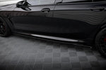 Maxton Parts - Seitenschweller Ansatz (Paar) V.2 passend für BMW M8 Gran Coupe F93 / 8 Gran Coupe M-Paket G16 schwarz Hochglanz
