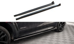 Maxton Parts - Seitenschweller Ansatz (Paar) V.2 passend für BMW X6 M-Paket F16 schwarz Hochglanz