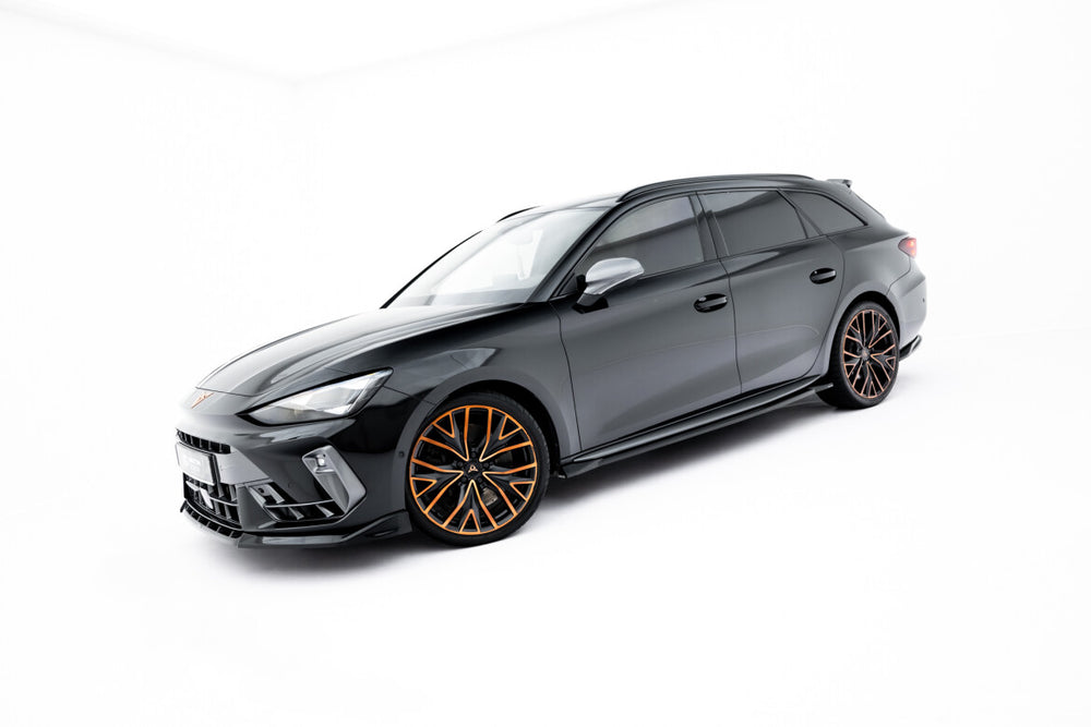 Maxton Parts - Seitenschweller Ansatz (Paar) V.2 passend für CUPRA Leon ST / Hatchback Aero Mk1 / Mk1 FL schwarz Hochglanz