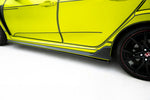 Maxton Parts - Seitenschweller Ansatz (Paar) V.2 passend für Honda Civic Type-R Mk10 / Mk10 FL schwarz matt (HOCI10TYPERCNC-SD3B)
