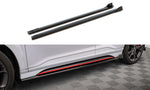 Maxton Parts - Seitenschweller Ansatz (Paar) V.2 passend für Hyundai Kona N Mk1 schwarz Hochglanz