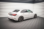 Maxton Parts - Seitenschweller Ansatz (Paar) V.2 passend für Mercedes A35 AMG / AMG-Line W177 schwarz Hochglanz