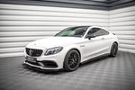 Maxton Parts - Seitenschweller Ansatz (Paar) V.2 passend für Mercedes-AMG C 63 AMG Coupe C205 FL schwarz Hochglanz