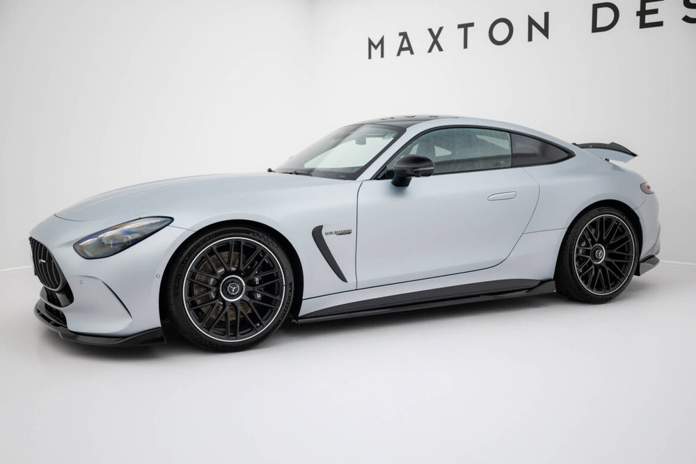 Maxton Parts - Seitenschweller Ansatz (Paar) V.2 passend für Mercedes-AMG GT 63 / 55 / 63 S E Performance C192 schwarz Hochglanz