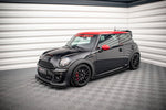 Maxton Parts - Seitenschweller Ansatz (Paar) V.2 passend für Mini Cooper John Cooper Works R56 schwarz Hochglanz