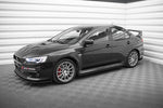 Maxton Parts - Seitenschweller Ansatz (Paar) V.2 passend für Mitsubishi Lancer EVO X schwarz matt