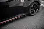 Maxton Parts - Seitenschweller Ansatz (Paar) V.2 passend für Nissan 370Z Nismo FL schwarz Hochglanz