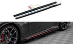 Maxton Parts - Seitenschweller Ansatz (Paar) V.2 passend für Nissan 370Z Nismo FL schwarz Hochglanz