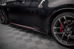 Maxton Parts - Seitenschweller Ansatz (Paar) V.2 passend für Nissan 370Z Nismo FL schwarz Hochglanz