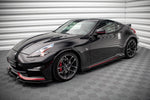 Maxton Parts - Seitenschweller Ansatz (Paar) V.2 passend für Nissan 370Z Nismo FL schwarz Hochglanz
