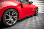 Maxton Parts - Seitenschweller Ansatz (Paar) V.2 passend für Nissan 370Z schwarz Hochglanz