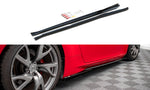 Maxton Parts - Seitenschweller Ansatz (Paar) V.2 passend für Nissan 370Z schwarz Hochglanz