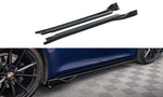 Maxton Parts - Seitenschweller Ansatz (Paar) V.2 passend für Porsche 911 Carrera Aero / Carrera GTS 992 schwarz Hochglanz