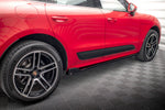 Maxton Parts - Seitenschweller Ansatz (Paar) V.2 passend für Porsche Macan Mk1 schwarz Hochglanz
