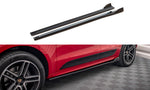 Maxton Parts - Seitenschweller Ansatz (Paar) V.2 passend für Porsche Macan Mk1 schwarz Hochglanz