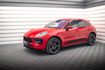 Maxton Parts - Seitenschweller Ansatz (Paar) V.2 passend für Porsche Macan Mk1 schwarz Hochglanz