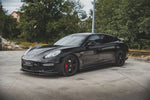 Maxton Parts - Seitenschweller Ansatz (Paar) V.2 passend für Porsche Panamera Turbo 970 FL schwarz Hochglanz