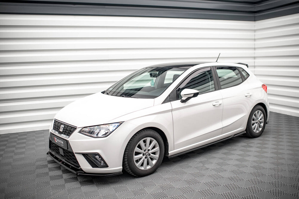 Maxton Parts - Seitenschweller Ansatz (Paar) V.2 passend für Seat Ibiza FR/ Standard Mk5 schwarz Hochglanz