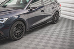 Maxton Parts - Seitenschweller Ansatz (Paar) V.2 passend für Seat Leon FR ST / Hatchback Mk4 / CUPRA Leon ST / Hatchback Mk1 / Mk1 FL schwarz Hochglanz