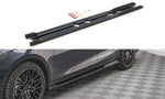 Maxton Parts - Seitenschweller Ansatz (Paar) V.2 passend für Seat Leon FR ST / Hatchback Mk4 / CUPRA Leon ST / Hatchback Mk1 / Mk1 FL schwarz Hochglanz
