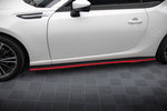Maxton Parts - Seitenschweller Ansatz (Paar) V.2 passend für Subaru BRZ Mk1 / Mk1 FL / Toyota GT86 FL schwarz Hochglanz