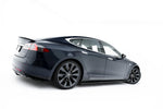 Maxton Parts - Seitenschweller Ansatz (Paar) V.2 passend für Tesla Model S Mk1 schwarz Hochglanz