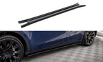 Maxton Parts - Seitenschweller Ansatz (Paar) V.2 passend für Tesla Model Y schwarz Hochglanz