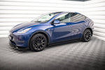 Maxton Parts - Seitenschweller Ansatz (Paar) V.2 passend für Tesla Model Y schwarz Hochglanz