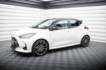 Maxton Parts - Seitenschweller Ansatz (Paar) V.2 passend für Toyota Yaris Mk4 schwarz Hochglanz