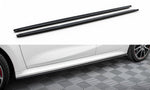 Maxton Parts - Seitenschweller Ansatz (Paar) V.2 passend für Toyota Yaris Mk4 schwarz Hochglanz