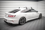 Maxton Parts - Seitenschweller Ansatz (Paar) V.2 passend für VW Arteon R / R-Line Limousine / Shooting Brake Mk1 FL schwarz matt