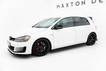 Maxton Parts - Seitenschweller Ansatz (Paar) V.2 passend für VW Golf 7 GTI (verengen) schwarz Hochglanz