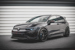 Maxton Parts - Seitenschweller Ansatz (Paar) V.2 passend für VW Golf R Hatchback Mk8 FL schwarz Hochglanz