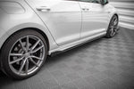 Maxton Parts - Seitenschweller Ansatz (Paar) V.2 passend für VW Golf R / R-Line Mk7 schwarz Hochglanz