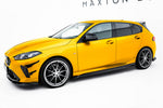 Maxton Parts - Seitenschweller Ansatz (Paar) V.3 passend für BMW 1er M-Paket F70 schwarz Hochglanz