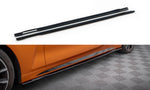 Maxton Parts - Seitenschweller Ansatz (Paar) V.3 passend für BMW 4er M-Paket / M440i G22 / G23 / G22 FL / G23 FL schwarz Hochglanz