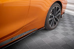 Maxton Parts - Seitenschweller Ansatz (Paar) V.3 passend für BMW 4er M-Paket / M440i G22 / G23 / G22 FL / G23 FL schwarz Hochglanz