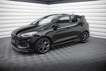 Maxton Parts - Seitenschweller Ansatz (Paar) V.3 passend für Ford Fiesta Mk8 ST / ST-Line schwarz Hochglanz