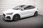 Maxton Parts - Seitenschweller Ansatz (Paar) V.3 passend für Ford Focus ST / ST-Line Mk4 FL schwarz Hochglanz