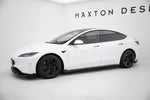 Maxton Parts - Seitenschweller Ansatz (Paar) V.3 passend für Tesla Model 3 Performance Mk1 FL schwarz Hochglanz