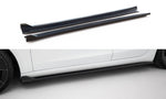 Maxton Parts - Seitenschweller Ansatz (Paar) V.3 passend für Tesla Model 3 Performance Mk1 FL schwarz Hochglanz