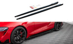Maxton Parts - Seitenschweller Ansatz (Paar) V.3 passend für Toyota Supra Mk5 schwarz Hochglanz