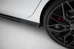 Maxton Parts - Seitenschweller Ansatz (Paar) V.3 passend für VW Golf GTI / GTE / GTI Clubsport / GTD / R-Line Mk8 schwarz Hochglanz
