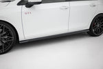 Maxton Parts - Seitenschweller Ansatz (Paar) V.3 passend für VW Golf GTI / GTE / GTI Clubsport / GTD / R-Line Mk8 schwarz Hochglanz