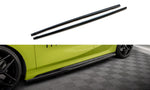 Maxton Parts - Seitenschweller Ansatz (Paar) V.4 passend für BMW 1er M-Paket/ M135i / 128ti F40 schwarz Hochglanz
