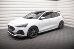 Maxton Parts - Seitenschweller Ansatz (Paar) V.4 passend für Ford Focus ST / ST-Line Mk4 FL schwarz Hochglanz
