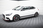 Maxton Parts - Seitenschweller Ansatz (Paar) V.4 passend für Hyundai I30 N / N-Line Hatchback / Fastback Mk3 / Mk3 FL schwarz Hochglanz