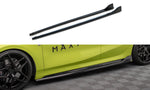 Maxton Parts - Seitenschweller Ansatz (Paar) V.5 passend für BMW 1er M-Paket/ M135i / 128ti F40 schwarz Hochglanz