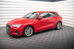Maxton Parts - Seitenschweller Flaps passend für Audi A3 8Y schwarz Hochglanz
